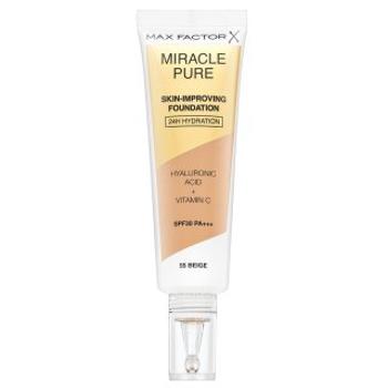 Max Factor Miracle Pure Skin 55 Beige dlhotrvajúci make-up s hydratačným účinkom 30 ml