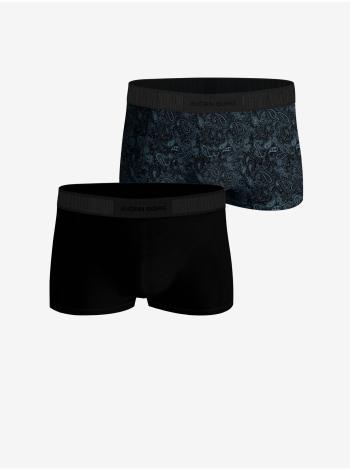 Sada dvoch pánskych vzorovaných boxeriek v modrej a čiernej farbe Björn Borg Core Trunk