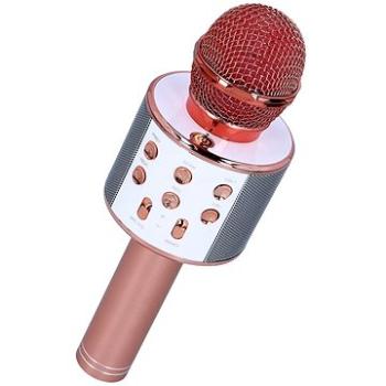 MG Bluetooth Karaoke mikrofón s reproduktorom, ružovozlatý (UNI86443)