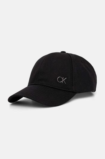 Šiltovka Calvin Klein čierna farba, jednofarebná, K50K512349