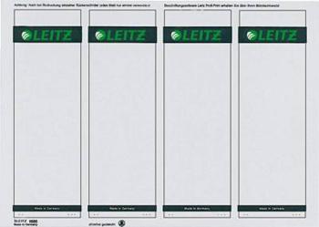 Leitz štítky zložiek 1685-20-85 61 x 191 mm papier  sivá permanentné 100 ks