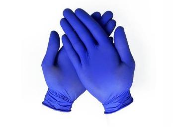 OSTATNÍ Nitrilové jednorázové rukavice nepúdrované - modré M