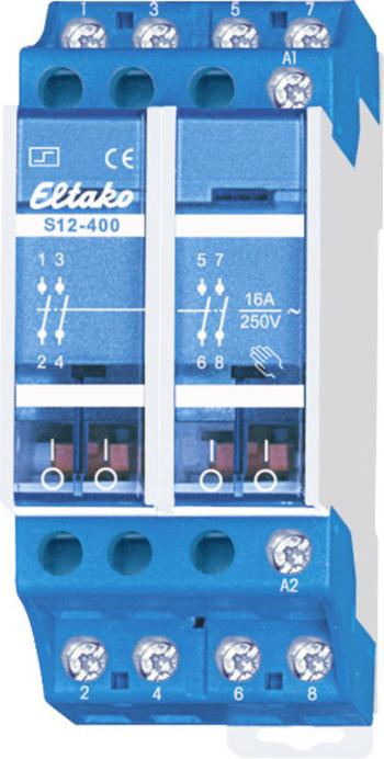 impulzný spínač montážna lišta Eltako S12-400-230V 4 spínacie 230 V 10 A 2300 W  1 ks