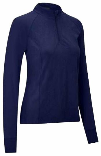 Callaway Jacquard Floral 1/4 Zip Peacoat XS Sveter