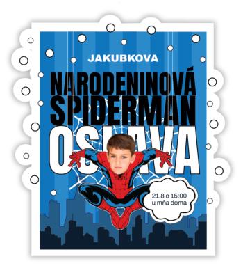 Personal Personalizované pozvánky 6 ks - Spiderman