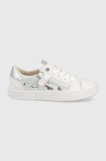 Detské topánky Geox biela farba