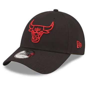 šiltovka New Era 9Forty Neon Outline Chicago Bulls Cap Black Red - UNI