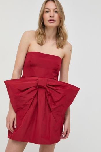 Šaty Red Valentino červená farba, mini, áčkový strih