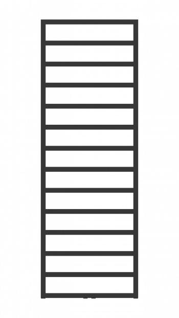 HOPA - Kúpeľňový radiátor PERTH čierna farba - Farba radiátora - Čierna, Rozmer radiátora - 500 × 1720 mm, výkon 640 W, Typ pripojenia - Stredové 50 mm RADPER501731SP