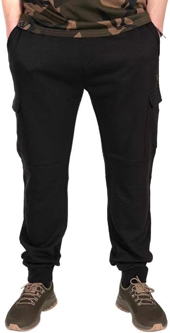 Fox Fishing Nohavice LW Black/Camo Combat Joggers - 3XL