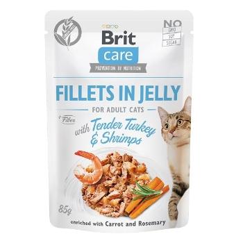 Brit Kapsička Care Cat Fillets In Jelly With Tender Turkey & Shrimps 85g