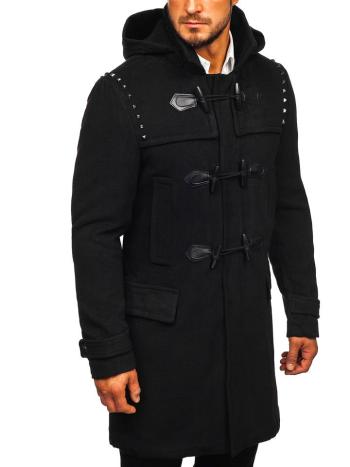 Čierny pánsky zimný kabát Bolf 88870
