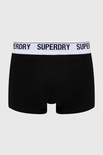 Boxerky Superdry (3-pak) pánske, čierna farba