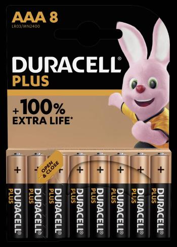 Duracell Plus-AAA K8 mikrotužková batérie typu AAA  alkalicko-mangánová  1.5 V 8 ks