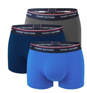 TOMMY HILFIGER - boxerky 3PACK premium essentials dark gray & blue color - limitovaná edícia-L (89-100 cm)