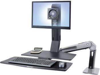 Ergotron WorkFit-A 1-násobný stolový držiak monitoru  25,4 cm (10") - 61,0 cm (24") výškovo nastaviteľný, odkladacie mie