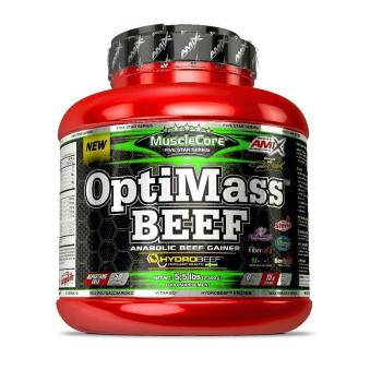 Amix OptiMass Beef Gainer Příchuť: Double Chocolate with Coconut, Balení(g): 2500g