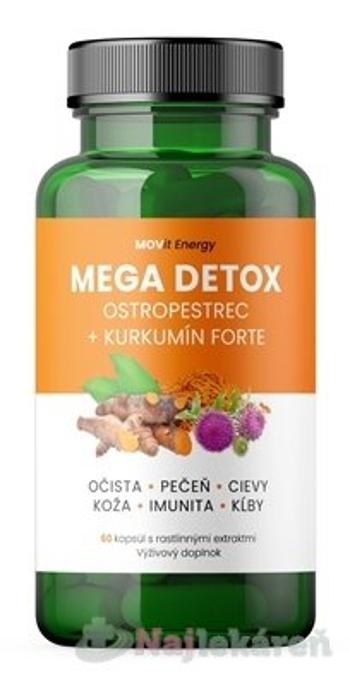 MOVit Mega Detox Ostropestrec + Kurkumín FORTE cps 1x60 ks