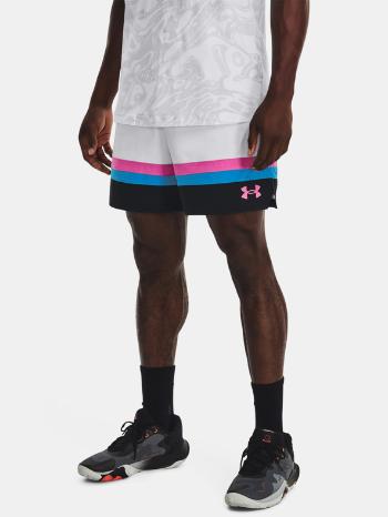 Under Armour UA Baseline Woven Short II-WHT Kraťasy Biela