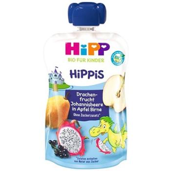 HiPP BIO Hippies Jablko-Hruška-Dračie ovocie-Čierne ríbezle 6× 100 g (4062300342859)