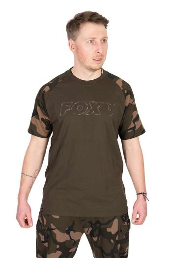 Fox tričko khaki camo outline t-shirt - xl