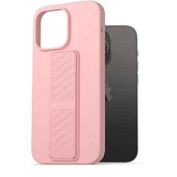 AlzaGuard Liquid Silicone Case with Stand na iPhone 14 Pro Max ružové (AGD-PCSS0032P)