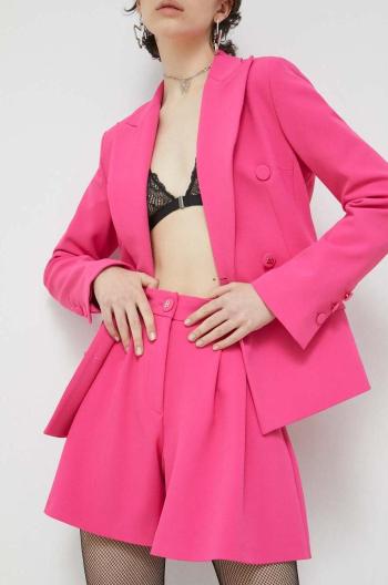 Šortky Blugirl Blumarine dámske, ružová farba, jednofarebné, vysoký pás