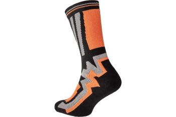 KNOXFIELD LONG ponožky čierna/oranž 43/44