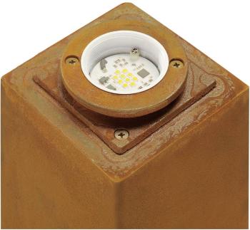 SLV  233427 LED vonkajšia stojaca lampa  8.6 W teplá biela  hrdzavá