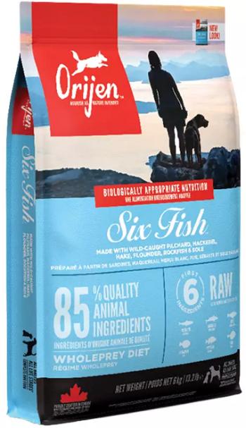 ORIJEN Dog 6 Fish Dry granule pre psy 11,4kg