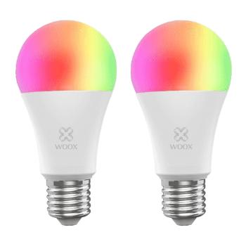 Smart sada LED žiaroviek E27 10W RGB CCT WOOX R9074/2pack WiFi Tuya