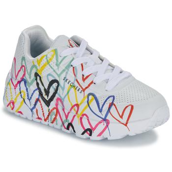 Skechers  UNO LITE - GOLDCROWN SPREAD THE LOVE  Nízke tenisky Biela