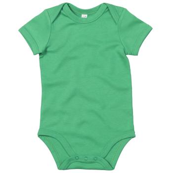 Babybugz Dojčenské body s krátkymi rukávmi - Stredne zelená | 6-12 mesiacov