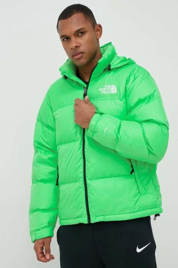 Páperová bunda The North Face MEN’S 1996 RETRO NUPTSE JACKET pánska, zelená farba, zimná