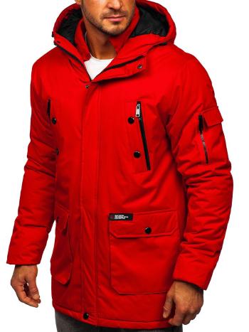Červená pánska zimná bunda Bolf HY827