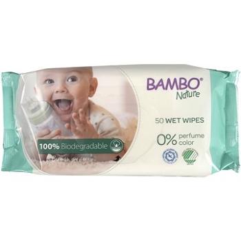 BAMBO NATURE Biodegradabilné vlhčené obrúsky 50 ks (5703538164637)