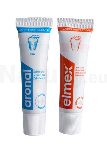 Aronal + Elmex zubná pasta CESTOVNÁ 2x12 ml