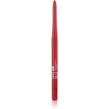 3INA The Automatic Lip Pencil kontúrovacia ceruzka na pery odtieň 250 - Dark pink red 0,26 g