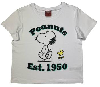 EPlus Dievčenské tričko - Snoopy biele Veľkosť - deti: 152