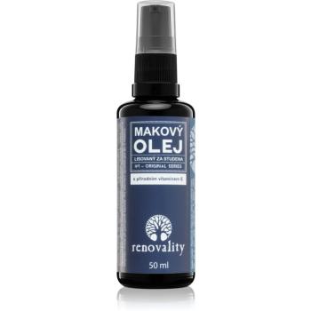 Renovality Original Series Makový olej s prírodným vitamínom E makový olej lisovaný za studena 50 ml