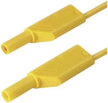 4 mm safety test lead, 2x stackable plugs, 1 mm², 100 cm