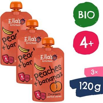 Ellas Kitchen BIO Banán s broskyňou (3× 120 g) (8594200262792)