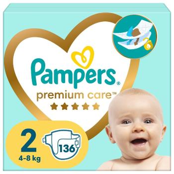 PAMPERS Premium Care plienky vel.2, 4-8 kg, 136 ks