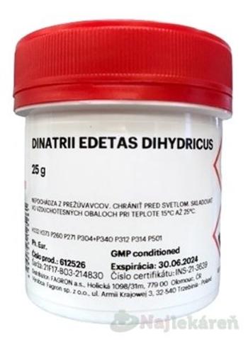 FAGRON Dinatrii edetas dihydricus 25g