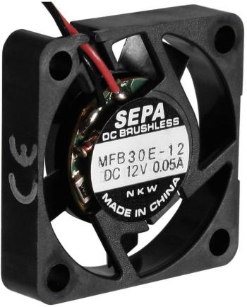 SEPA MFB30E12 axiálny ventilátor 12 V/DC 4.0 m³/h (d x š x v) 30 x 30 x 6.5 mm