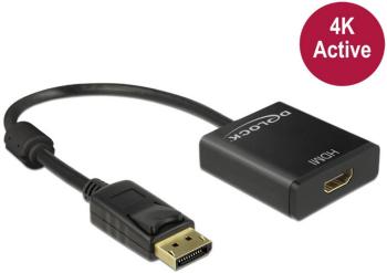 Delock DisplayPort / HDMI káblový adaptér #####DisplayPort Stecker, #####HDMI-A Buchse 0.20 m čierna 62607 pozlátené kon