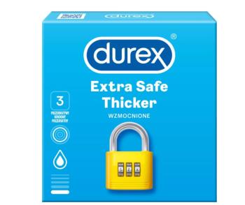 DUREX EXTRA SAFE THICKER KONDOMY 3KS
