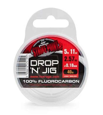 Fox rage fluorocarbon strike point drop n jig line 40 m - 0,20 mm 6,8 lb