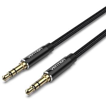 Vention Cotton Braided 3.5 mm Male to Male Audio Cable 0.5 m Black Aluminum Alloy Type (BAWBD)