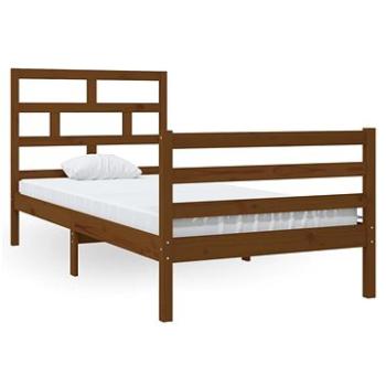 Rám postele medovo hnedý masívna borovica 90 × 200 cm, 3101271
